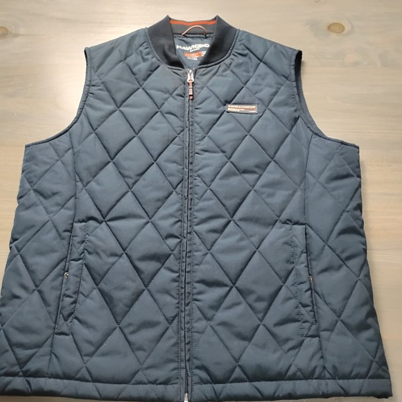 Hawke & Co Sport Quilted Performance Vest Men's Medium Navy Dynamic Sport Fiber - Picture 1 of 11
